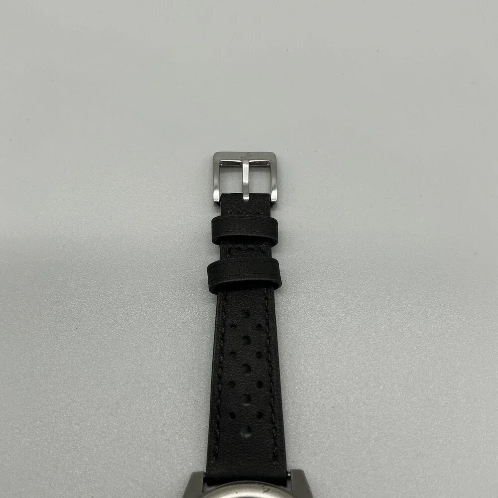 Vintage Wenger Marlboro Unlimited Men Watch 37mm Black Dial Leather New Battery